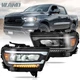 VLAND Full LED Headlights Assembly w/Sequential Turn For 2019-23 Dodge Ram 1500