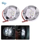 2X 3" Round Marine Boat LED Cabin Deck Walkway Courtesy Lights Blue Stern Light