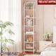 6 Tier Glass Shelf Storage Rack Space Saving Bookshelf Multiuse Home Organizer