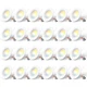 Amico 24 Pack 5/6 Inch 5Cct Led Recessed Lighting Dimmable 12.5W100W 950Lm