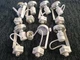 Track Lighting Fixture 13922 19EF Hampton White Angle 8 Lot Pre-owned 