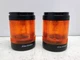 2 Pack Allen Bradley 855T-BCB 70mm Mounting Base & 855T-B24DN5 Amber Stack Light