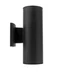 NICOR Lighting 12" Up and Down Cylindrical Bullet, BLACK - 2 X 75W Light 50102 