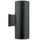 Black Two Light Outdoor Wall Mount from the Ascoli Collection