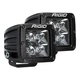 Rigid D-Series Pro Spot Midnight Edition Surface Mount LED Lights Pair 202213BLK