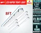 6pcs 8Ft LED Vapor Tight Light Fixture, Power Selectable 10000LM, 5CCT, 120-277V