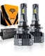AUXBEAM 9006 HB4 Canbus LED Headlight Bulbs Conversion Kit Low Beam 110W 24000LM