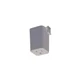Nora Lighting Outlet Adaptor, 1 Or 2 Circuit Track, Silver - NT-327S