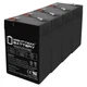 Mighty Max 4 Pack - ML4-6 - 6V 4.5AH Lithonia ELB06042 SLA Replacement Battery