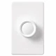 Lutron D-603PH-WH 3way Rotary Dimmer with Push On/Off Knob 