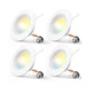 Amico 4 Pack 5/6 inch 5CCT LED Recessed Lighting, Dimmable, 12.5W=100W, 950LM...