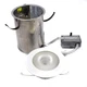 Juno 212-WH 5" White Recessed LED Light Downlight + VuLite V51CRW 5" Housing