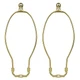 10 Inch Lamp Harp 2 Set Gold Shade Holder Finial DIY Detachable Adapter Metal