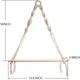 YuPinDiZu Macrame Wall Hanging Shelf Boho Style With Wood Shelf Handmade Macrame
