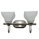 DOGWOOD SEVEN SEAS VL7622-GU VANITY LIGHT FIXTURE BRUSHED NICKEL