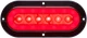 Optronics STL178RFPBP 6" Sealed LED Stop/Turn/Tail Light for Surface Mount, Red