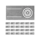 ASD 18 Inch New Construction Mounting Plate with Asymmetric Round Hole - 3/4/...