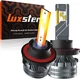 Luxster Punisher H13 9008 LED Light Bulbs 70W 40000LM 6000K White IP68 (Pair)