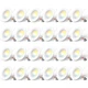 24 Pack 6 Inch LED Recessed Lighting Dimmable Retrofit Can Lights Amico 5CCT