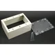 Wiremold V5744s-3 Gfci Three Gang Box Fitting, Ivory, Steel