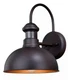Vaxcel Motion Sensor Outdoor Wall Light,10" Franklin 1-Light,Oil Burnished BNZ