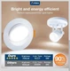 Amico 6 Pack 4 Inch 5CCT Gimbal LED Recessed Lighting, 360&deg;&90&deg; Adjustable Eyeba