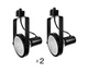 2  Nora Lighting Fixtures NTH-108, Black, Gimbal Ring, For &ldquo;H&rdquo; Type Track -New