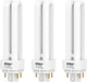 3Pack PLC-13W 4 Pin G24q-1,Double Tube, for Philips 38327-3 PL-C 13W/835/4P/ALTO