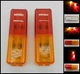 (2) LED Lights 1x4 Surface mount AMBER & RED Clearance Marker trailer Optronics