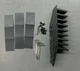 Lot 9 WAC Lighting Ventrix S2CS-FE-BK Surface Feed End Hardware Parts w/ Box