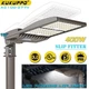 KUKUPPO 400W LED Shoebox Pole Light Commercial Parking Lot Street Area Lighting