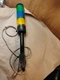 Eaton E26BL Stacklight Base/ Tower w/ Green, Blue & Yellow Light 6" Pole