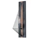 Vaxcel Dearborn 1 Light Wall Light, Black with Burnished Wood - W0252