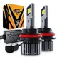 AUXBEAM 9007 HB5 LED Headlight High Low Beam Bulb Kit 6500K CANBUS 120W 110W 90W