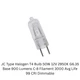 Replacement Bulb JC Type T4 by HALCO 107014 50W 12V - 10pack