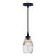 VAXCEL P0277 Milano Bronze Mini Pendant Ceiling Light Amber Fog Glass