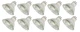 (case of 10) GE 85993 Proline Halogen Bulb Indoor 50 W Mr16 1.8750 In.