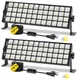 LED Shop Light 150W 18000LM 6000K IP66 Waterproof 10 FT 2 Pack Black YQNLIFA