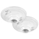 Maxxima Keyless Plastic Lamp Holder - One-Piece without Outlet, White 
