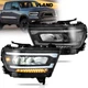 VLAND Full LED Projector Headlights For 2019-2021 Dodge Ram 1500 w/Sequential