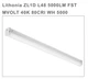 Lithonia Lighting Zl1d L48 5000Lm Fst Mvolt 40K 80Cri Wh Led Strip Light, 4 Ft
