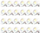Amico 23 Pack 5/6 Inch 5CCT LED Recessed Lighting Dimmable,2,7K/3K/40K/5K/6K