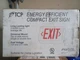 Exit Sign TCP 22743 Red LED Energy Efficient Compact