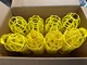 NEW Lot of 32 WOODHEAD MOLEX STR101 Plastic Light Bulb Guards, Yellow