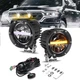 AUXBEAM 4" 110W LED Light Bar Spot Cube Pods Amber Driving Fog Lamps for Toyota