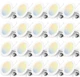 Amico 5/6 Inch 5CCT LED Recessed Lighting 20 Pack - 1050LM Ultra-Thin Dimmable