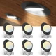 Amico 6 Pack 6 Inch 5CCT Gimbal LED Recessed Lighting, 360&deg;90&deg; Adjustable Eye...