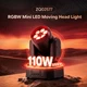 Moving Head Light 110W RGBW LED Party Lamp Sound Active DMX Remote Home Stage
