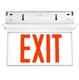 Isolite ELT2-EM-R-1C-FT-WH-MRC-AU Recessed Edge-Lit Exit Sign (White)