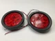 (2) NEW - UNBOXED Blazer C542RTM 4" LED Round Stop / Tail / Turn Light LAMP Red